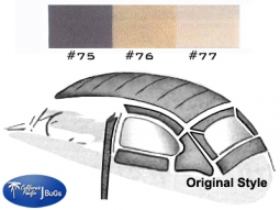 1973 & 1975-77 VW Beetle & Super Beetle Sedan Headliner - Original Install - Mohair